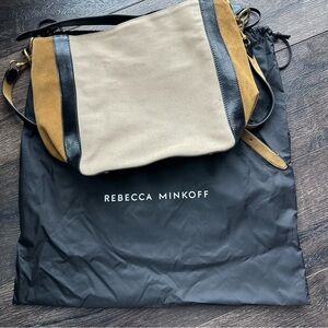 Rebecca Minkoff Beige and Black Hobo Bag